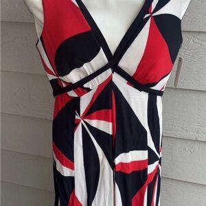 Hd in Paris Red Black White Maxi Romper size 6